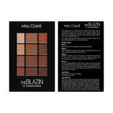 12 Eyeshadow Kit - The Blazin: Vibrant Colors, Smooth Application, Long-Lasting, Highly Pigmented, Professional Finish